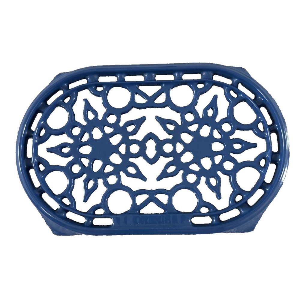 Le Creuset Deluxe Oval Trivet Blueberry Enameled Cast Iron